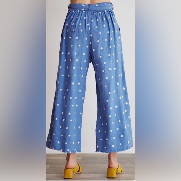 cloth & stone Rita Polka Dot Cropped Pants S - Picture 2 of 2